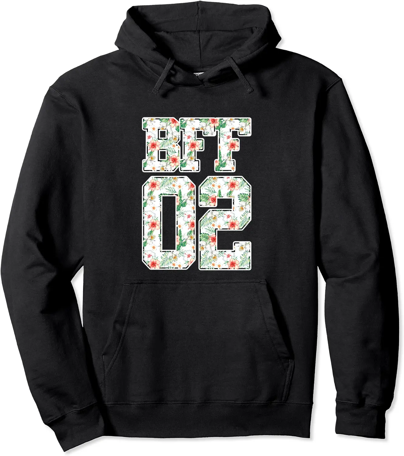 BFF 02 Best Friends Matching Hoodie Bestie Friendship Gift Pullover Hoodie - 74B07TY98FL8