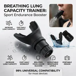 Universal Breathing Trainer, Enhance Lung Vitality, Portable Tech, Ideal for Fitness and Running, Outdoor Sports Essential