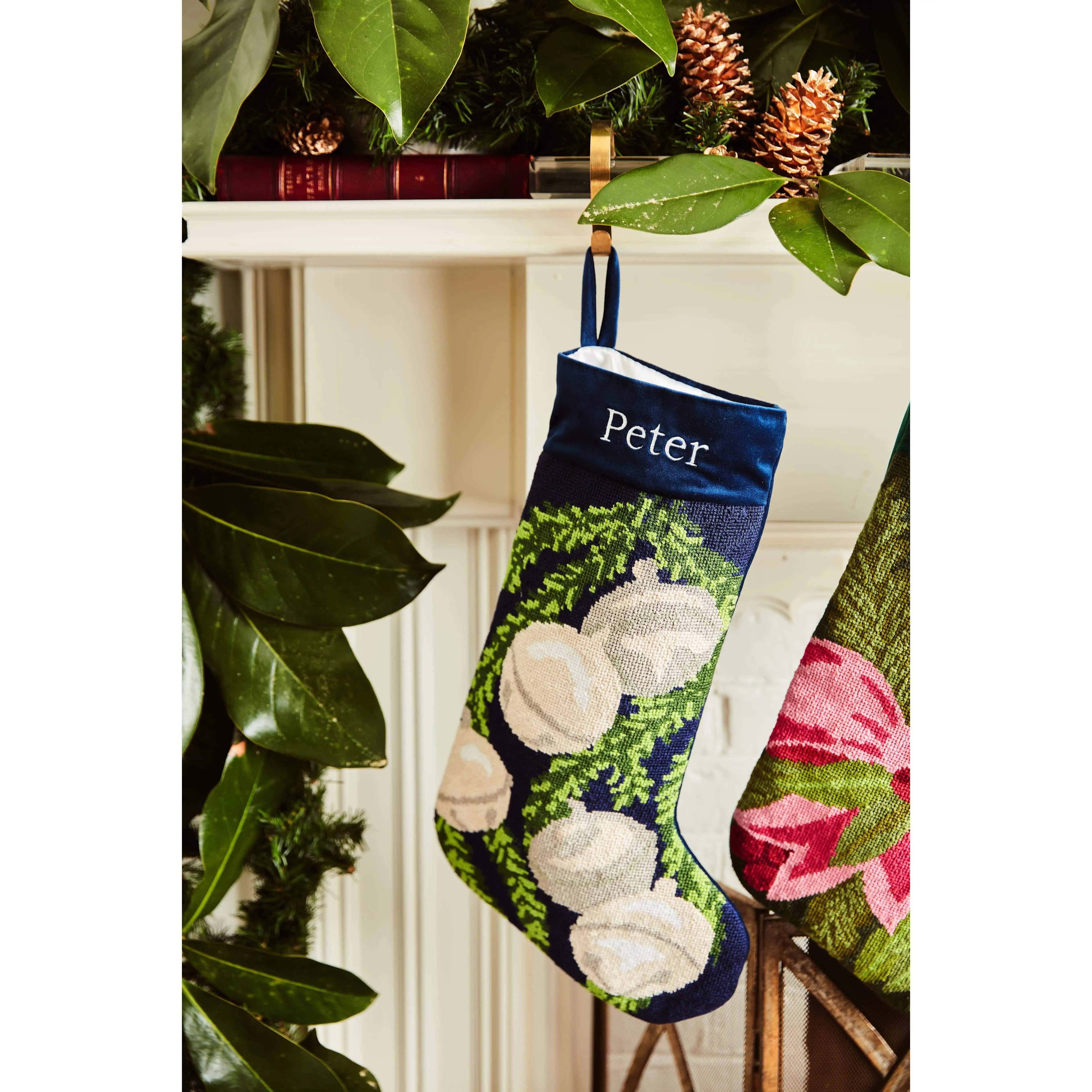 PREORDER FOR 2026: Jingle Bells Full Size Needlepoint Christmas Stocking