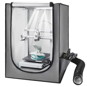 VEVOR 3D Printer Enclosure, Summervibes, Dustproof Waterproof Large Oxford Cloth 3D Printer Tent, Constant Temperature Protective Case with LED Lighting, Compatible with Creality/ELEGOO/Anycubic Popular Models
