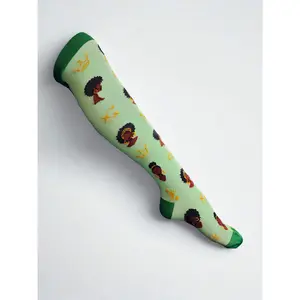 Melanin Monarch - Mint - Compression Sock
