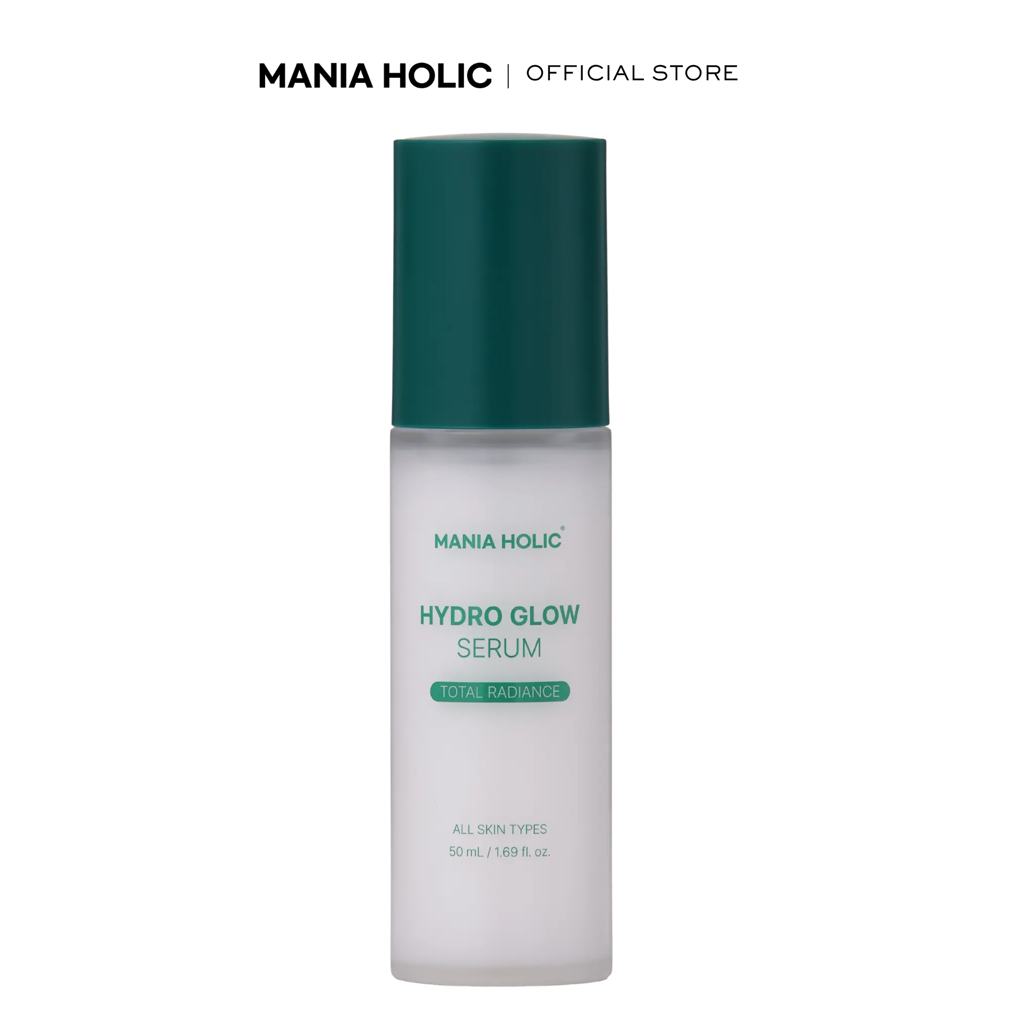 MANIA HOLIC Hydro Glow Serum, Hydrating Facial Serum for Smoother Skin, Made with 10 Hyaluronic Acids, Vitamins B,C, E, & Ceramides, Lightweight and Non-Greasy, Korean Skincare, 1.69 fl oz