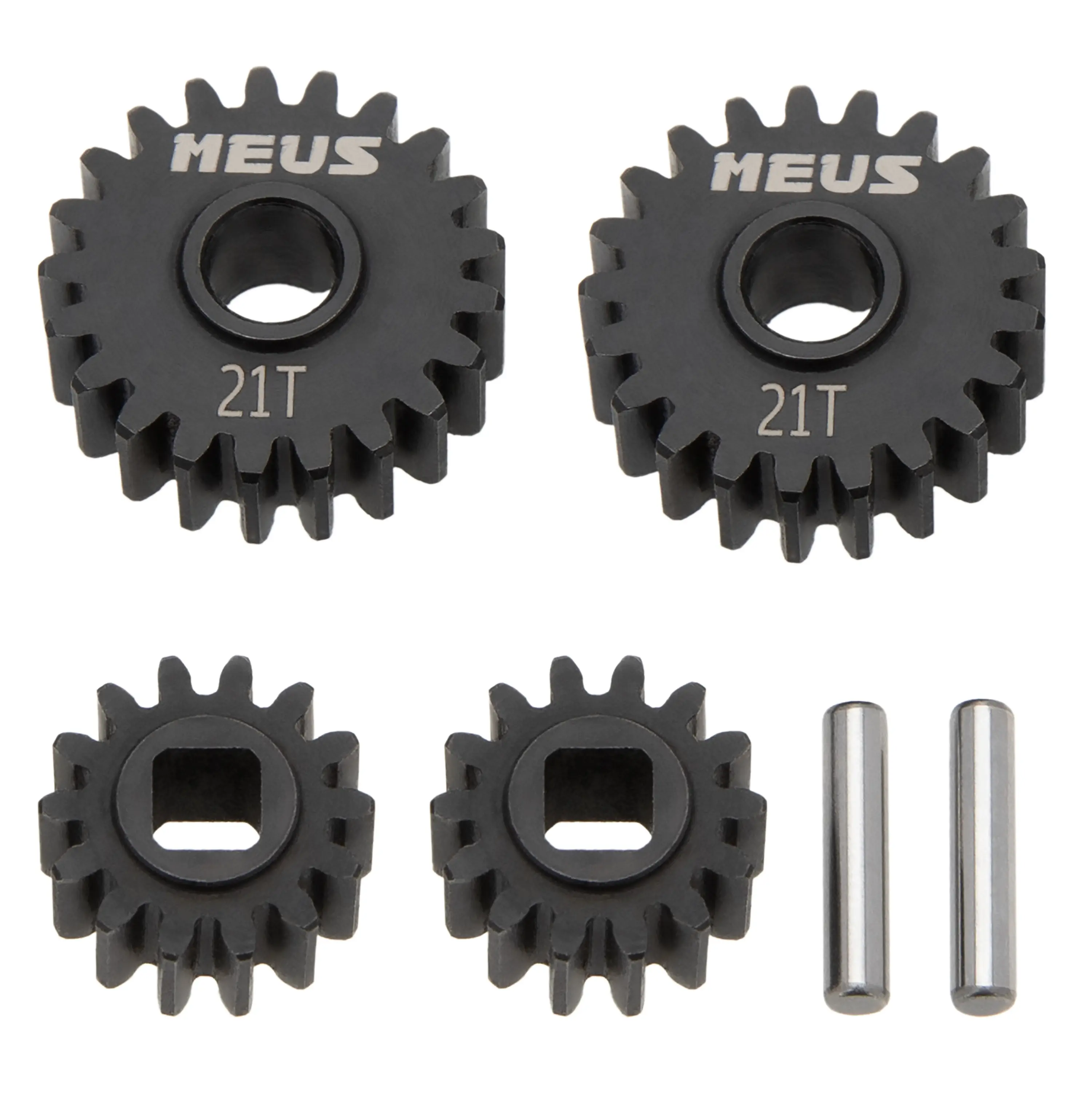 MEUS RACING Durable Steel 27.8% Overdrive Portal Gears - Increases Torque, Enhances Superior Off-Road Experience for Axial Capra 1.9 UTB, SCX10 III RC Crawlers (14-21T)