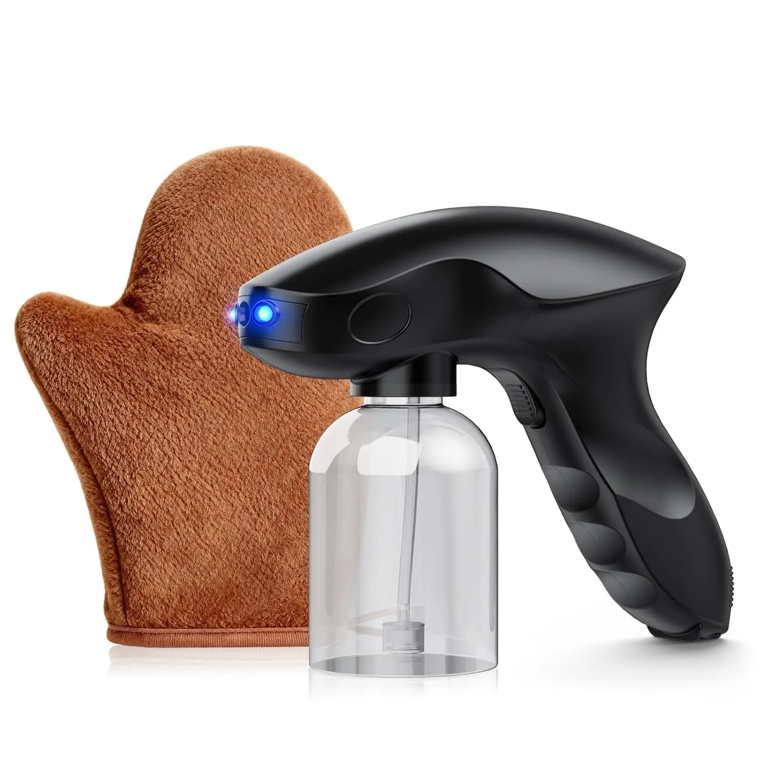 SERFORY Cordless Spray Tan Machine with Spray Gun, 1-Touch Operation, Tanning Mitt, Type-C Charge, Even Mist, Portable Design, Long Battery Life for Salon & Home Use, Reliable, Beach, Home Diy Projects, Home/Salon