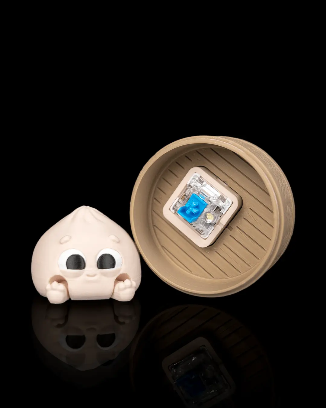 Dumpling Clicker Fidget Toy | 3D Printed Sensory Toy | Custom Emoji Clicker | Tactile Desk Toy | ADHD & Stress Relief Gift