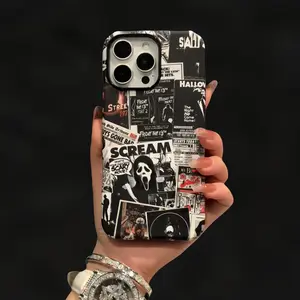 Horror Movie - Halloween Phone Case | ScaryScream Terrifier | Cover for iPhone 16 15 14 13 12  Pro Max Plus Gift iPhone case tuff  phone  cases Rubber Shell Tropical Wireless iphone 16 pro case iphone 15 cases
