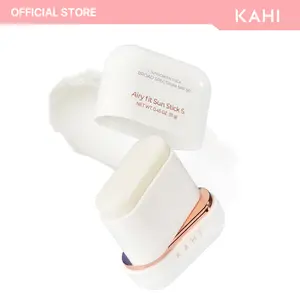 KAHI Airy Fit Sun Stick S SPF 50+ Official Product Triple Functional Broad Spectrum Face Sunscreen Stick - Waterproof, Sweatproof & Sandproof - Ultra-Lightweight & Non-Greasy Sun Shield - Korean Skin Care 0.49 oz