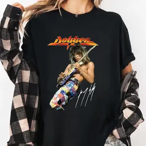 UOSO [SALE UP TO 30%] NEW George Lynch- DOKKEN Band Black All Size S-5XL Tee Shirt SS16, Unisex Shirt Made Using 100% US Cotton, Design & Printed In The USA
