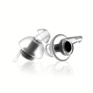 High-Fidelity Silicone Earplugs, Waterproof Earplugs, Reusable for Concerts & Dj, Comfortable Tips, Perfect Gift, Daily Use, 2-Layer Design