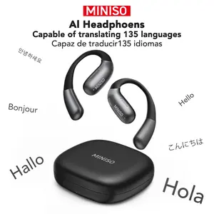 [New Year's gift] MINISO X28 OWS Open Ear Wireless Bluetooth Earbuds Support 135 Languages Real Time Bluetooth 58H Playback HIFI Stereo Fast Charging