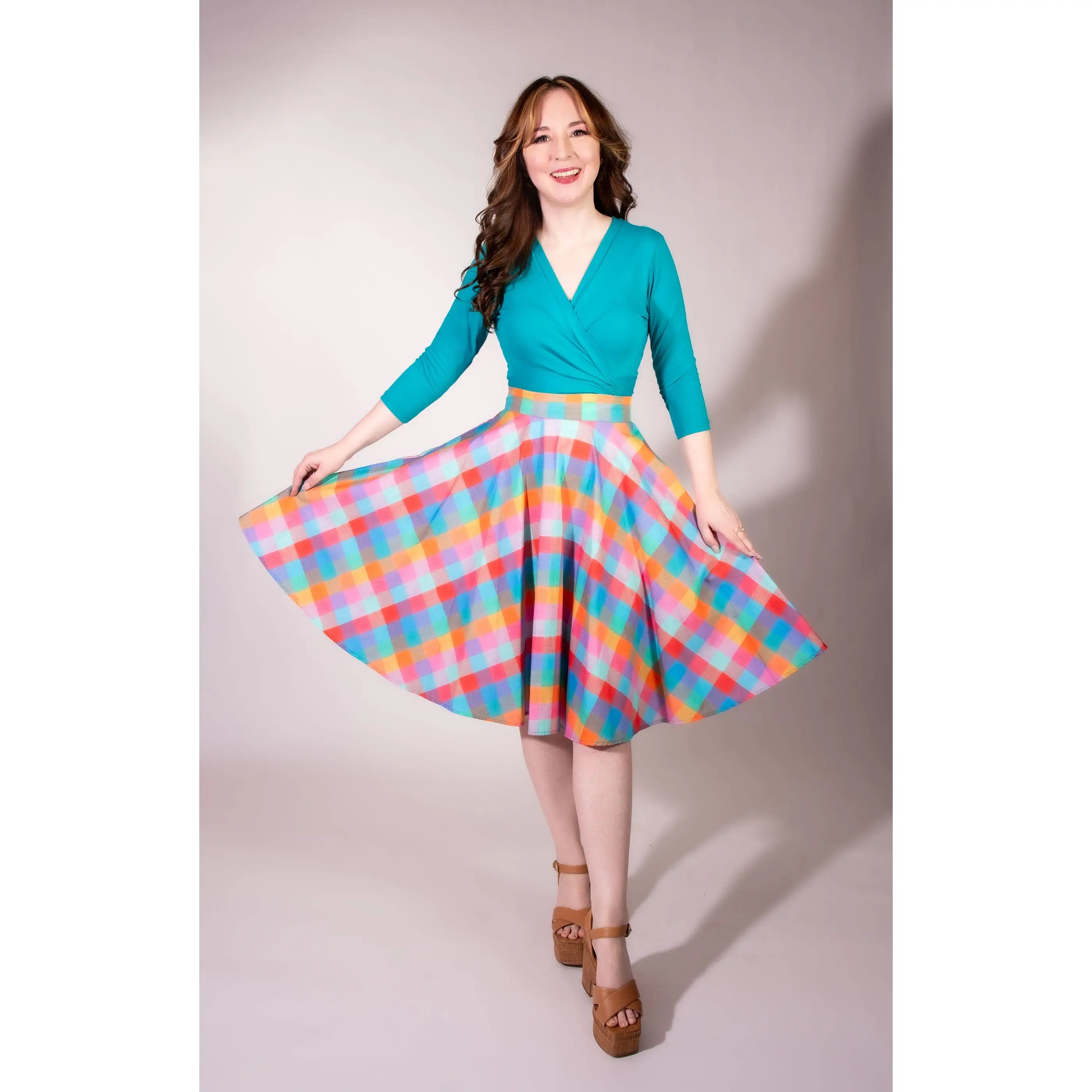 Circle Skirt - Rainbow Sherbet