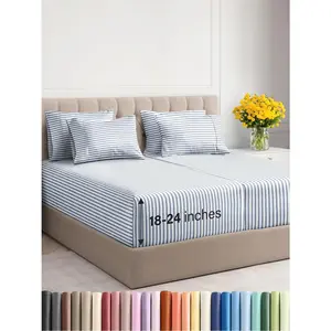 Breathable & Cooling Split King Sheets - Extra Deep Pockets. Extra Deep Split King Sheets.