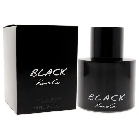 Kenneth Cole Black Eau de Toilette Spray Cologne for Men, 3.4 Fl. Oz, Single Item