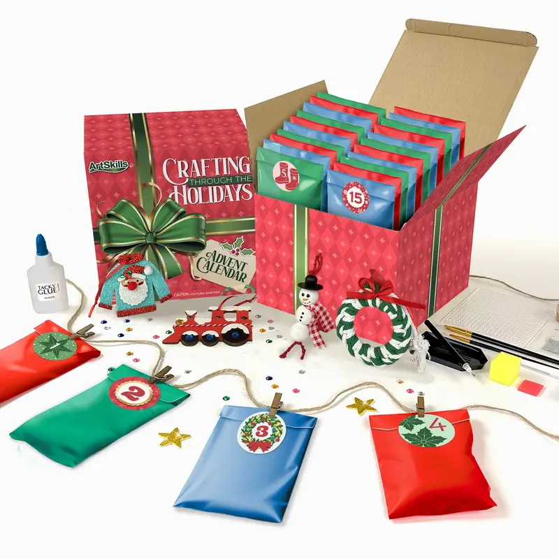 ArtSkills 25 Day Christmas Craft Advent Calendar 2026  - Crafting Through the Holidays Arts & Crafts Advent Calendar for Kids
