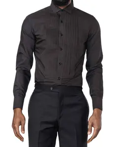 Vance Black Tuxedo Shirt