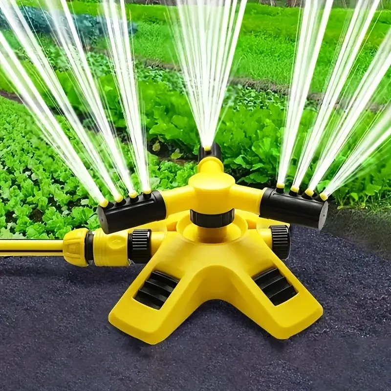 Outdoor Garden Sprinkler With 180° Rotating Head, Automatic Irrigation System, Wide Coverage, Easy Installation, No Power Needed, Ideal For Lawn Watering, Garden Accessories Bundle (Outdoor, Backyard), Outdoor Garden Accessories