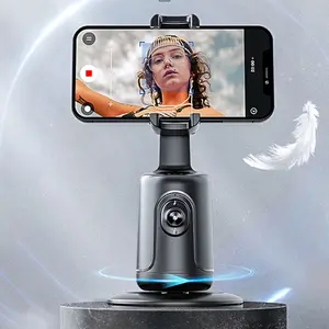 360° Auto Tracking Gimbal Selfie Stick Tripod – AI Face Tracking Phone Holder for Live Streaming & Video