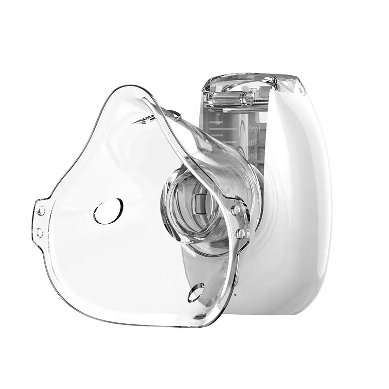 Portable Mesh Nebulizer Machine, Rechargeable USB-Enabled with Adult & Child Masks, Mouthpiece for Home, Travel (Facial Steamer for Personal Care Skin Beauty)