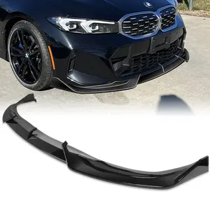 GT-Style Front Bumper Lip Body Kit Spoiler Compatible with 2023 - 2025 BMW (G20) 3-Series 330e 330i M340i M-Sport Only Bumper ( Fit For M-Sport Bumper Only )