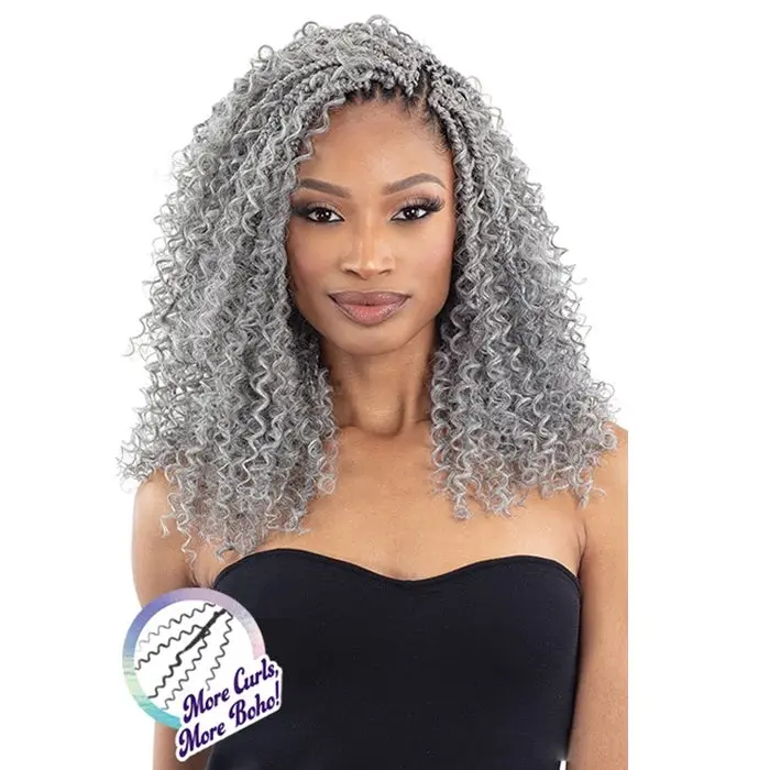 Freetress Crochet Braid - FB 3X WATER CURL BOHO BRAIDS 12"