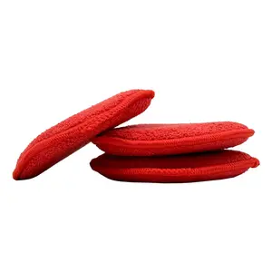 Renegade Products | 3-Pack: Premium Microfiber Round Pads | 5" Applicator Pads for Wax, Polish, Tire & Metal Care