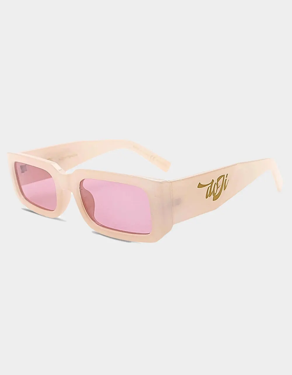 DOJI SHADES Vibe Check Nightshow Polarized Sunglasses, Ivory