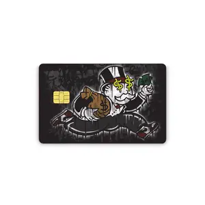 Money Bags Credit Card Sticker With Easy Pull Tabs for Transportation Key, Debit, Credit Card Covering Personalizing Bank Card Slim, Waterproof Vinyl Skins