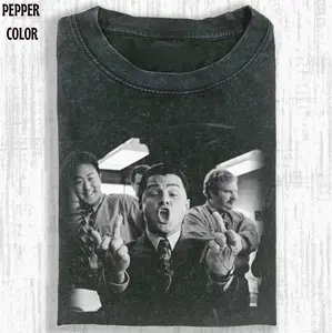 THE WOLF OF WALL STREET T-SHIRT, VINTAGE Movies T-shirt, funny graphic tees, vintage tees Menswear Top