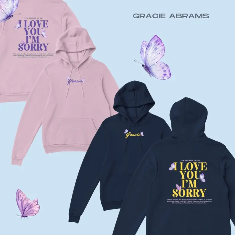 Gracie Abrams, I love you im sorry hoodie, i love you im sorry merch, gracie abrams shirt, gracie abrams merch