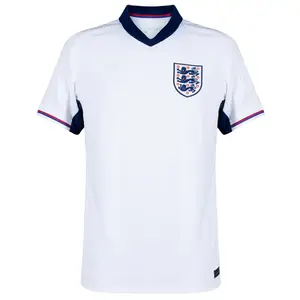[April Stock Up] England Home Shirt 2024-2025, White Color England Home Short Sleeve Soccer Jersey, soccer jerseys, soccer parka, Retro Green Soccer Jersey