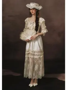 Silver Light Vintage Dream Dress(Hats not included) summerwins