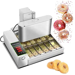 Kolice Commercial 2600pcs/hour Mini 6 Rows Donuts Machine, Doughnut Maker, Frying Donuts Maker, Mini Donut Maker, Street Food Snack Food Equipment