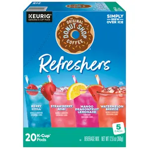 The Original Donut Shop Iced Refresher K-Cup Pods - Keurig Iced K-Cup Pods - At Home Iced Refreshers - Summer Iced Beverage
