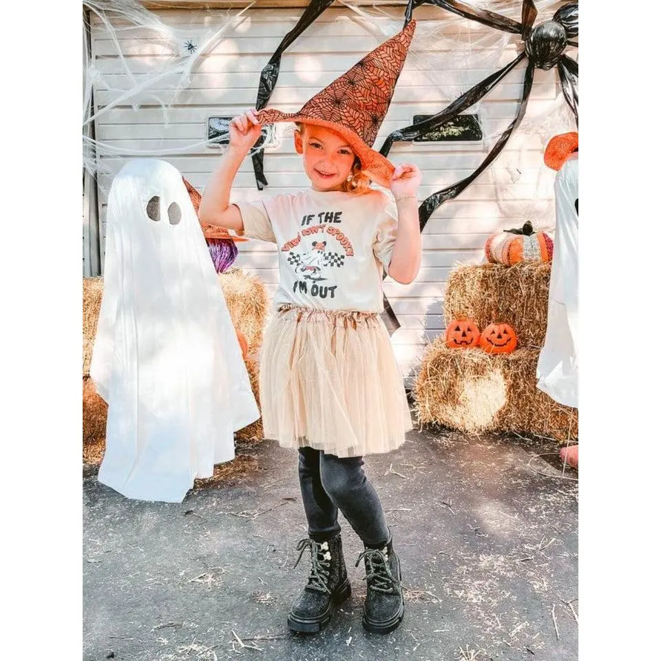 Taupe Tutu Skirt for Girls – 3-Layer Tulle Ballet, Dance, and Dress-Up Costume Skirt