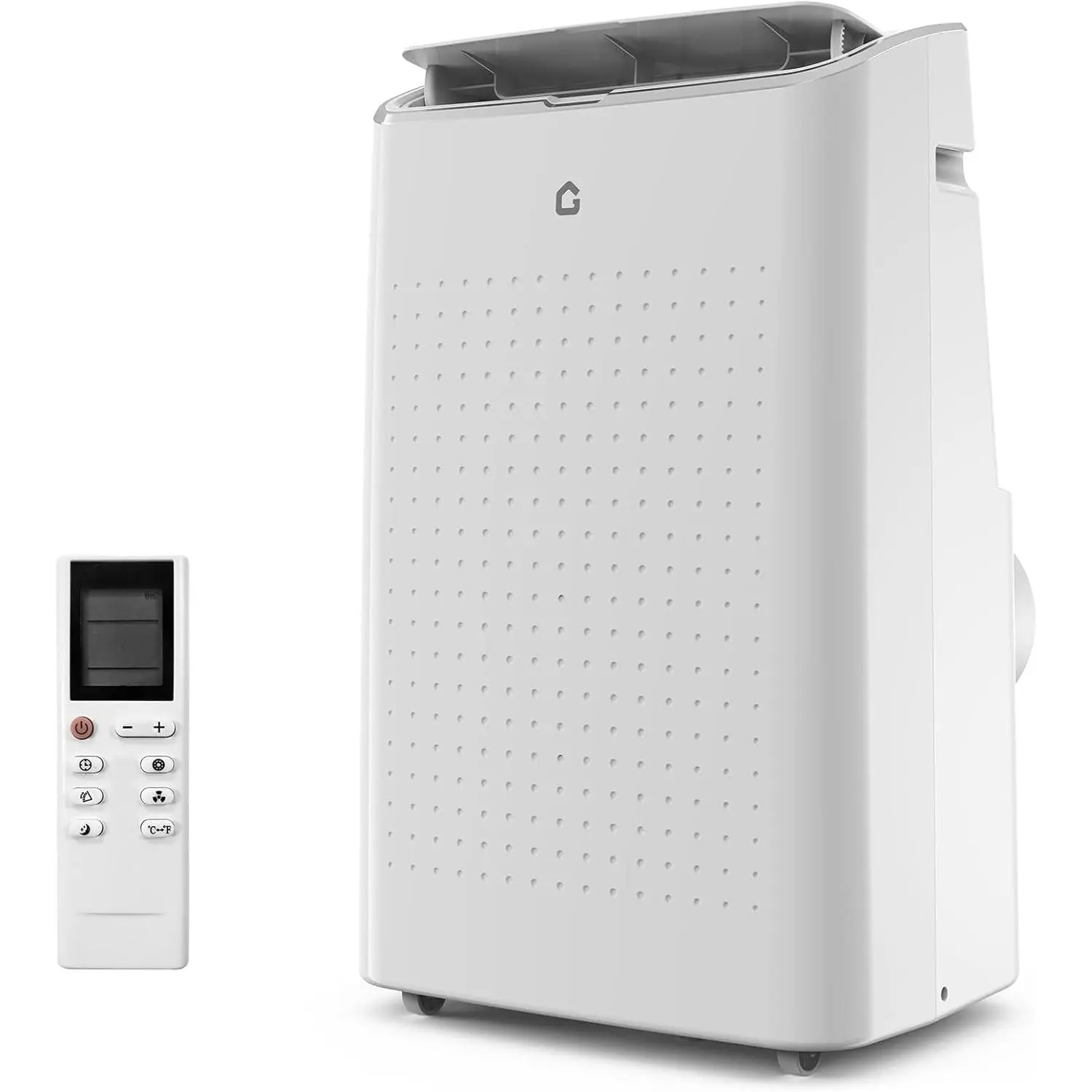 15000 BTU 3-in-1 Portable Standing AC Unit, Home Portable Air Conditioner with Fan, Dehumidifier, Cools Up to 850 Sq.Ft, Auto Swing, Sleep Mode, 24H Timer, Remote Control, Complete Window Kit, White
