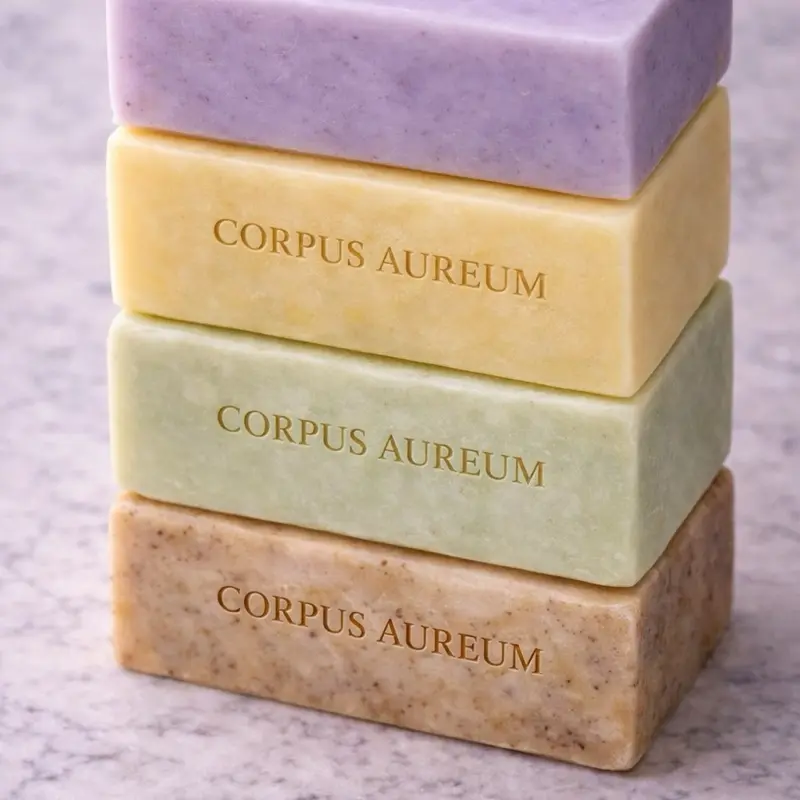 Corpus Aureum Luxury Soap Collection – 4 Handmade Botanical Bars