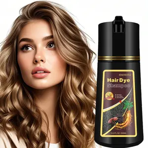 Light Brown Hair Dye Shampoo – 3-in-1 Natural Herbal Formula, Instant Grey Coverage, Available Multi-Color , Fast & Long-Lasting Color, Perfect Gift for Women & Men, Gentle Hair Dye Salon Haircare