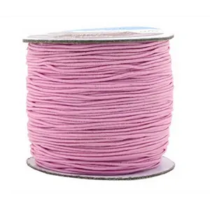 Mandala Crafts 1mm Elastic Cord Stretchy String for Bracelets, Necklaces, Jewelry Making, Beading, Masks; 109 Yards