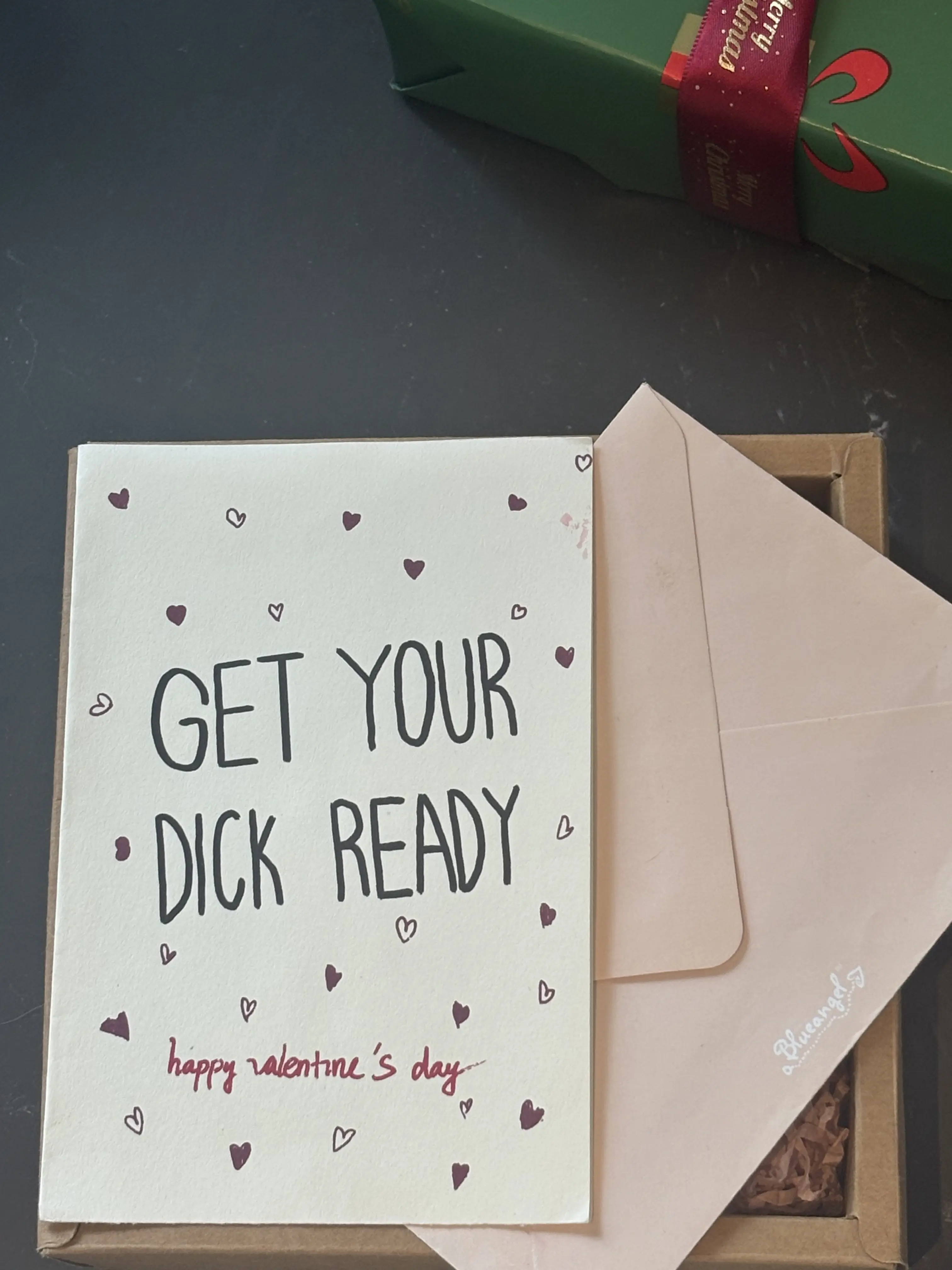 Funny & Naughty Valentine's Day Card for Boyfriend Husband | Sarcastic Love Greeting Cards with Kraft Envelope