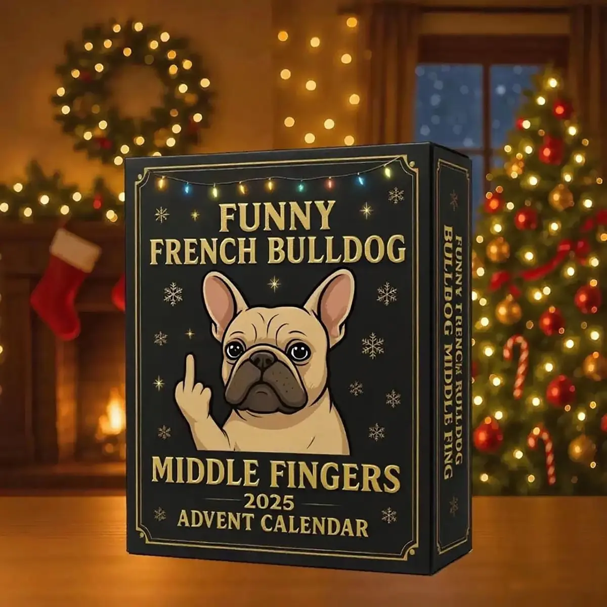 Mini French Bulldog Cat Dinosaur Advent Calendar, Acrylic Christmas Countdown Box, Holiday Gift for Friends Family, Celebration Box