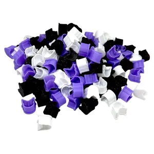 Cat Head Shaped Ink Caps - 100 Piece Medium Size Disposable Tattoo Ink Cups for Professional Artists