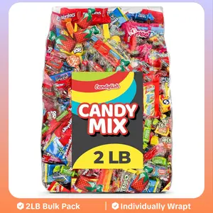 Candylish Candy Mix Variety Pack Bulk Assorted Individually Wrapped Big Bag of Candy for Piñata Stuffers, Goodie Bags, Birthday Parties, Kids’ Treats & Party Favors 2 lbs