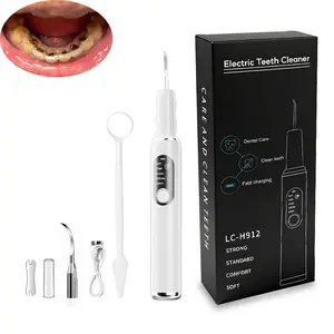 Plaque/Tartar Remover Adjustable Modes Rechargeable Dental Cleaning Kit Includes Dental Tools Oral Care  Gentle on Gums Father's Day Gift Long Battery Life Waterproof Oral Care Water Proof Daily Cleansing Lightweight