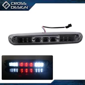 CROSSDESIGN LED White Red 3rd Brake Light, Tail Light, Car Lighting Accessory Fit for 07-13 CHEVY SILVERADO, GMC SIERRA 1500, Tail Lights, Car Lighting Accessories