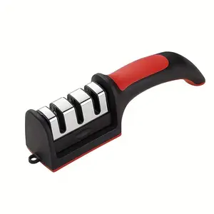 3 Stage Portable Knife Sharpener Sharpening Tool, Anti-slip,Easy To Repair,Restore and Polish Blades