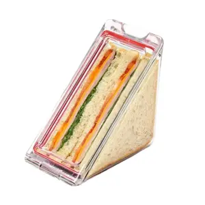 Triangle Bakery Packaging Small Sandwich Box Triangle Sandwich Containers Reusable Sandwich Bags Preservation Box for Schoolbag Does not apply