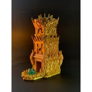 Epic Orc Dice Tower for Dungeons and Dragons | 3D Printed DnD Dice Rolling Tower