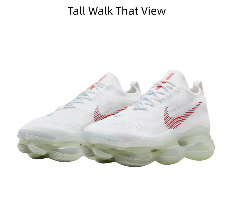 Moisture-Wicking Flyknit Running Sneakers, Durable Thick-Sole Footwear for Long-Distance Training