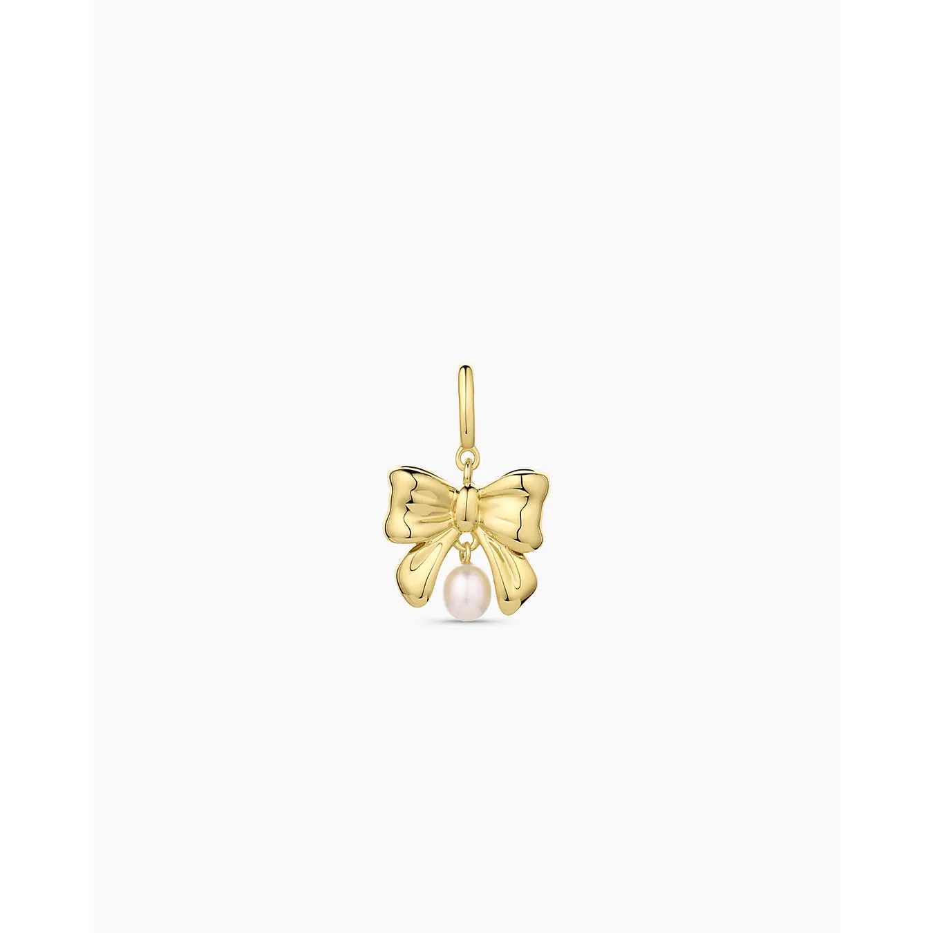 gorjana – Bow Pearl Parker Charm – 18K Gold-Plated Clip-On Charm with Genuine Pearl – Feminine, Playful & Elegantly Detailed
