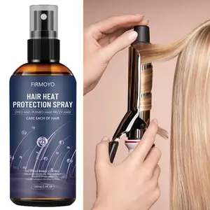 3.38oz Heat Protection Hair Spray Hydrates, enhances elasticity, Anti Frizz, and shields dry, damaged hair from the drying effects of heat styling tools | Unisex, natural ingredients, easy-spray formula